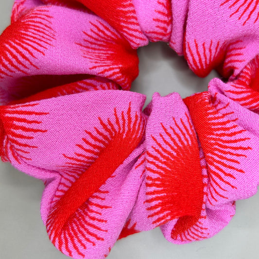 Pink and Red Sunshine Scrunchie