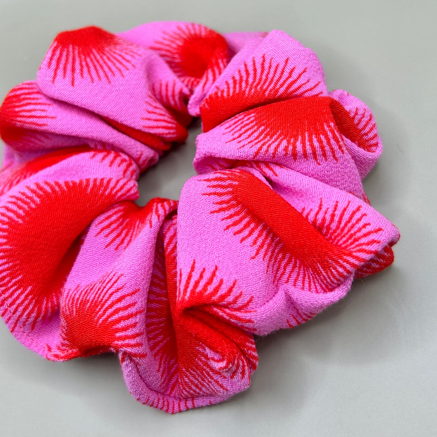 Pink and Red Sunshine Scrunchie