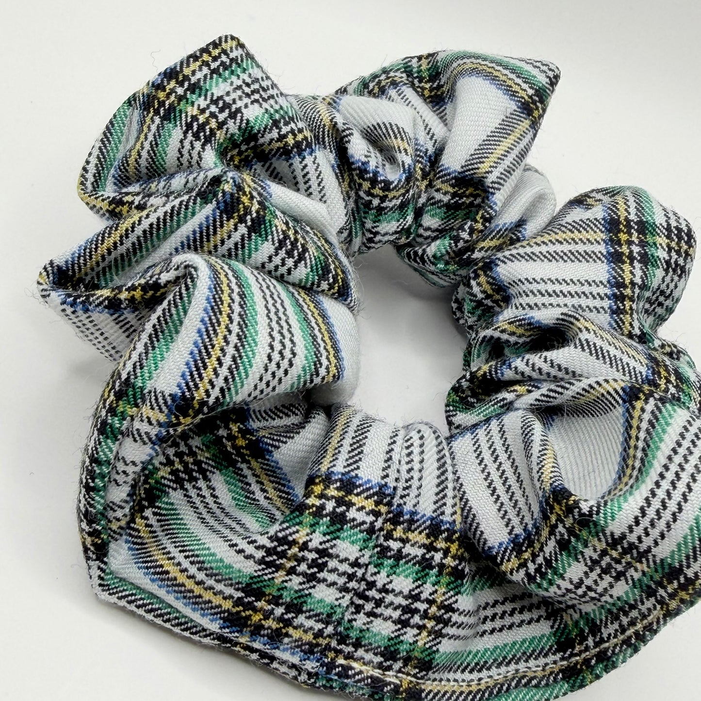 Colourful Tartan Scrunchie