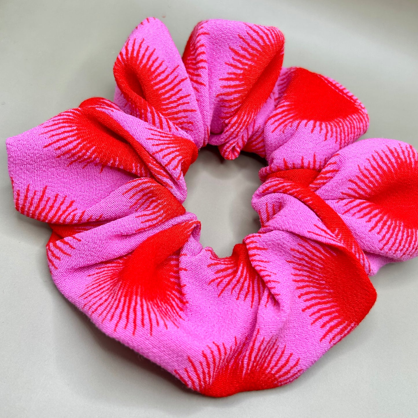 Pink and Red Sunshine Scrunchie