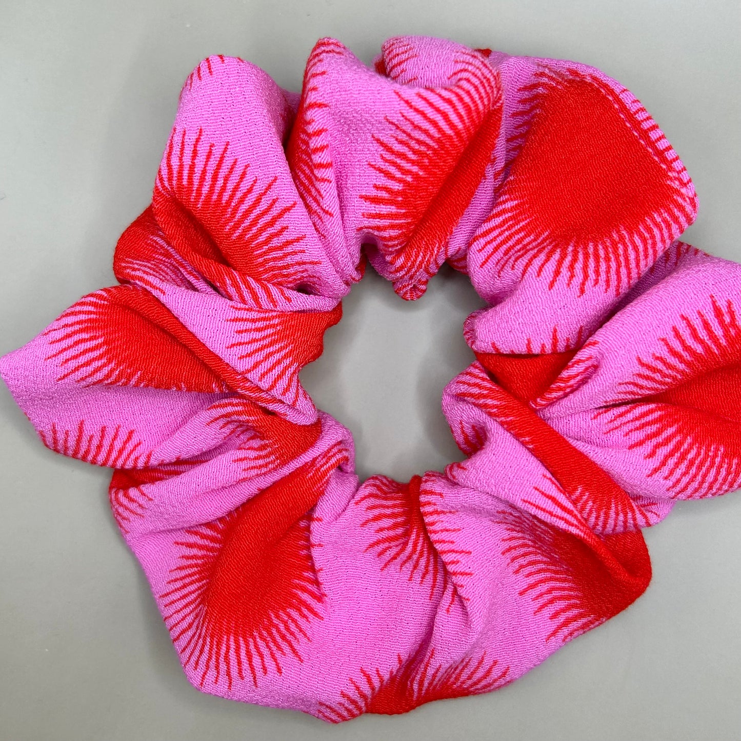 Pink and Red Sunshine Scrunchie