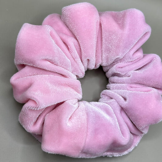 Pale Pink Velvet Scrunchie