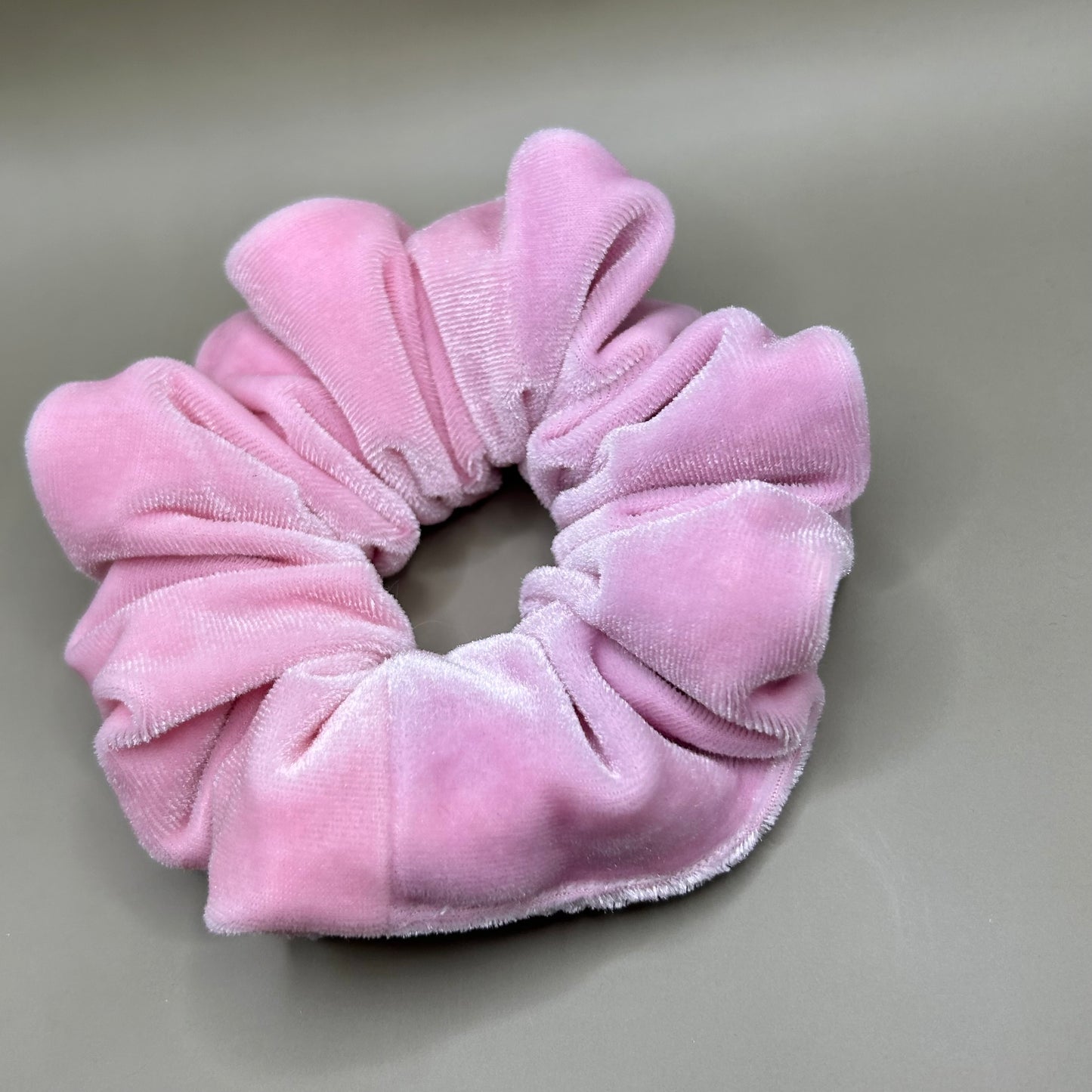 Pale Pink Velvet Scrunchie