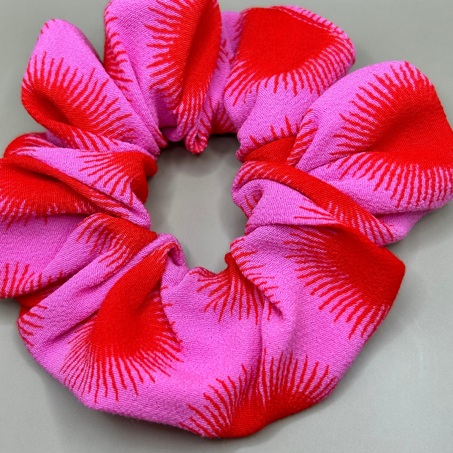 Pink and Red Sunshine Scrunchie