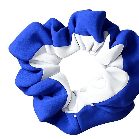 Scotland Blue & White Cotton Scrunchie