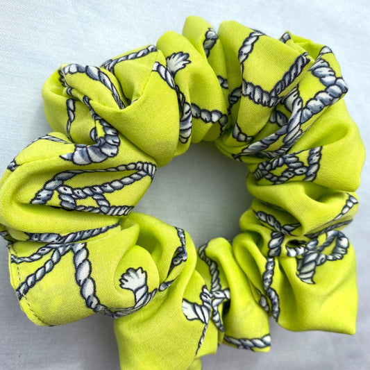 Nautical Lime Scrunchie