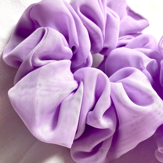 Lilac Organza Scrunchie