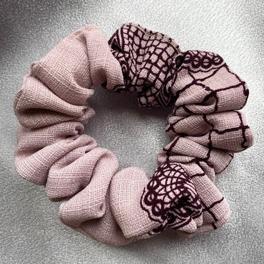 Lilac Lattice Scrunchie
