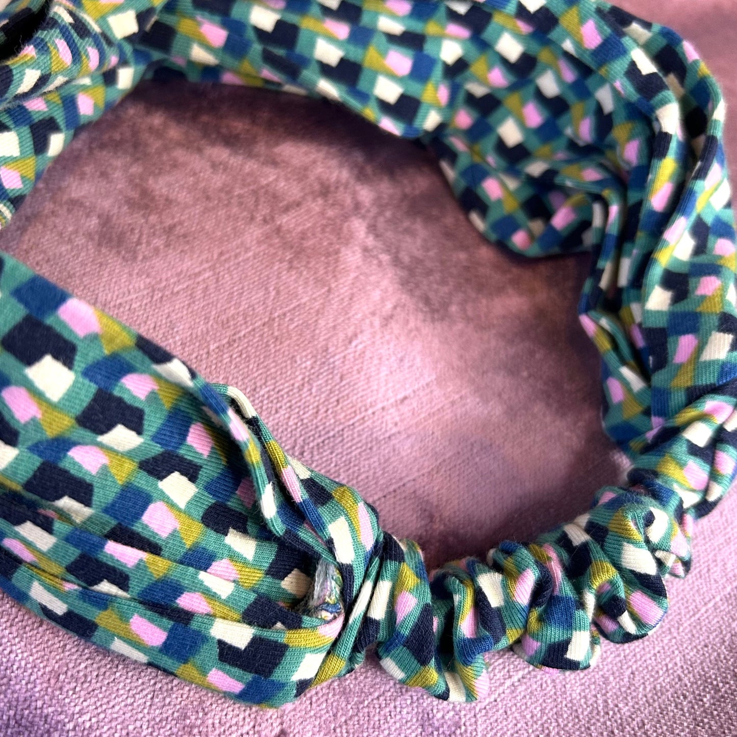 Geometric Pattern Jersey Headband