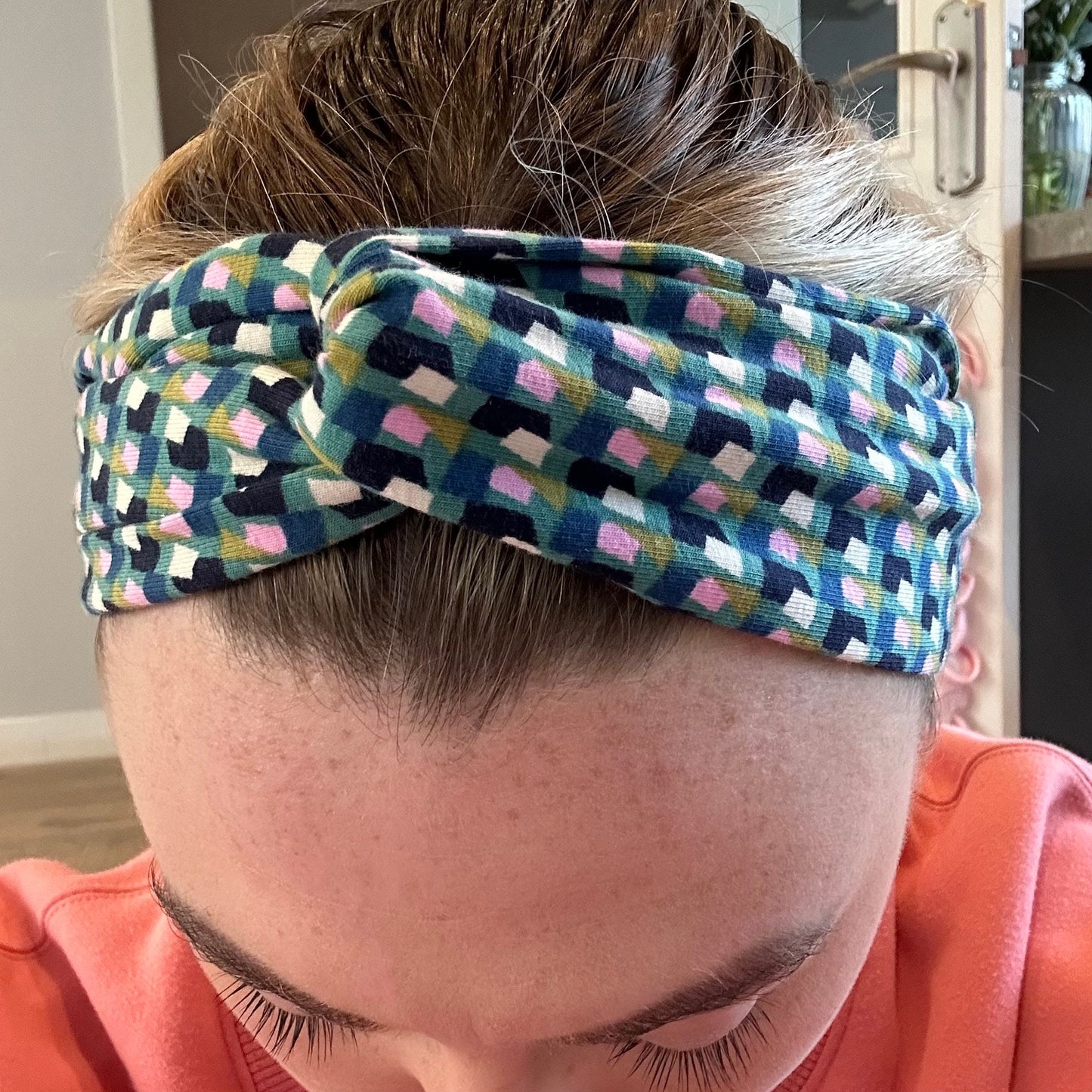 Geometric Pattern Jersey Headband