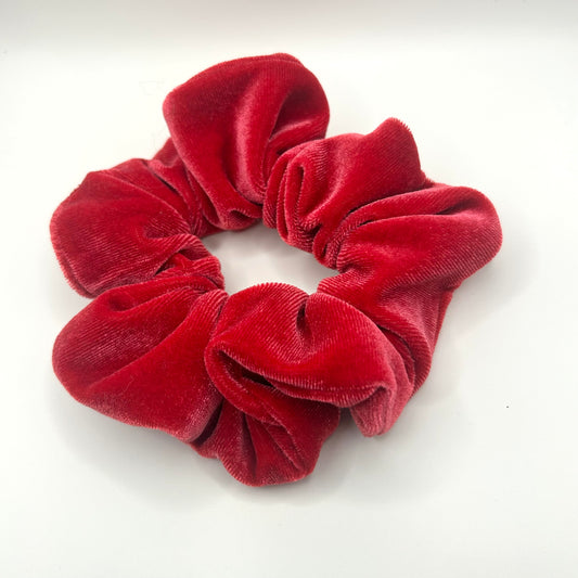 Raspberry Velvet Scrunchie