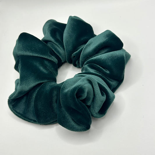 Forest Green Velvet Scrunchie