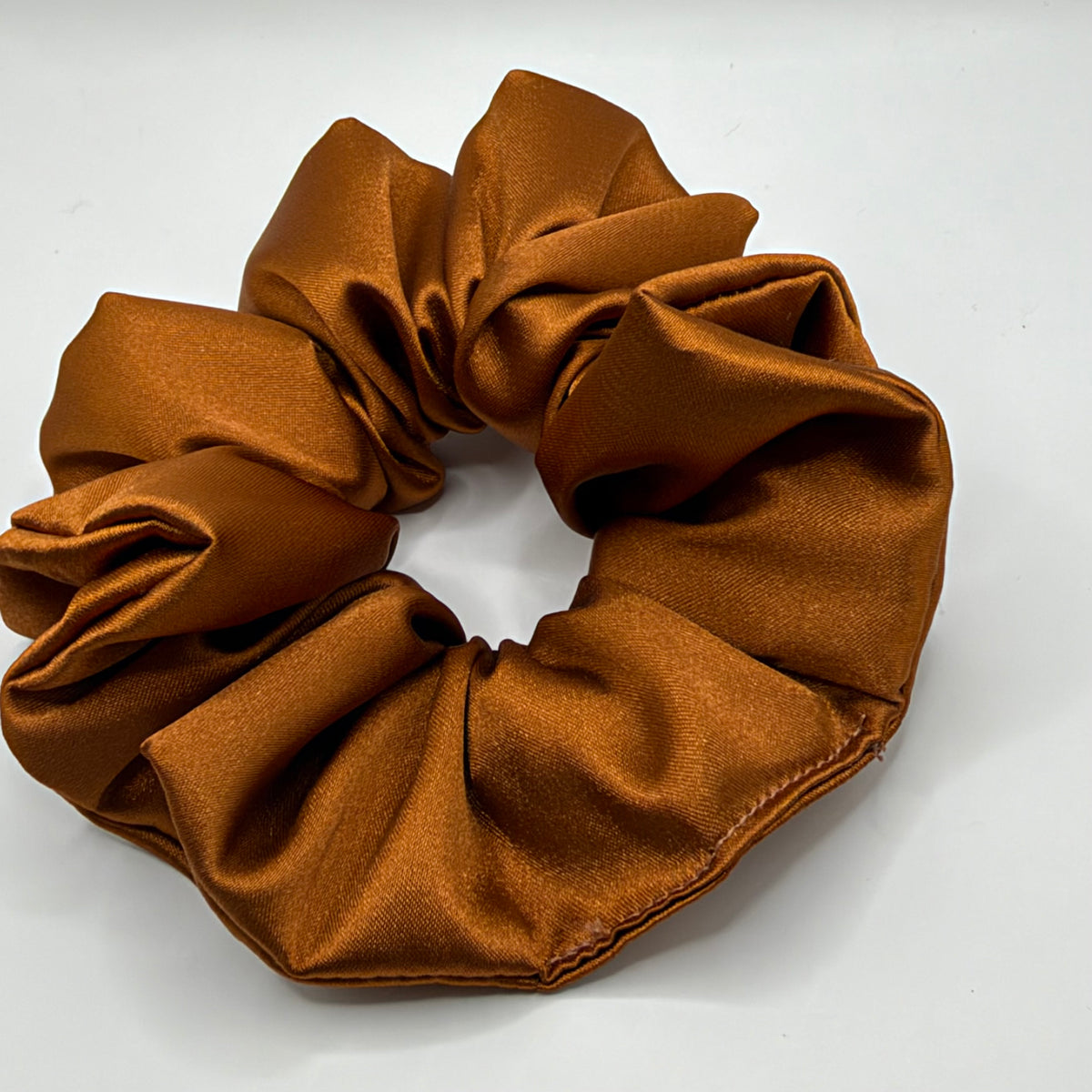 Copper Satin Scrunchie