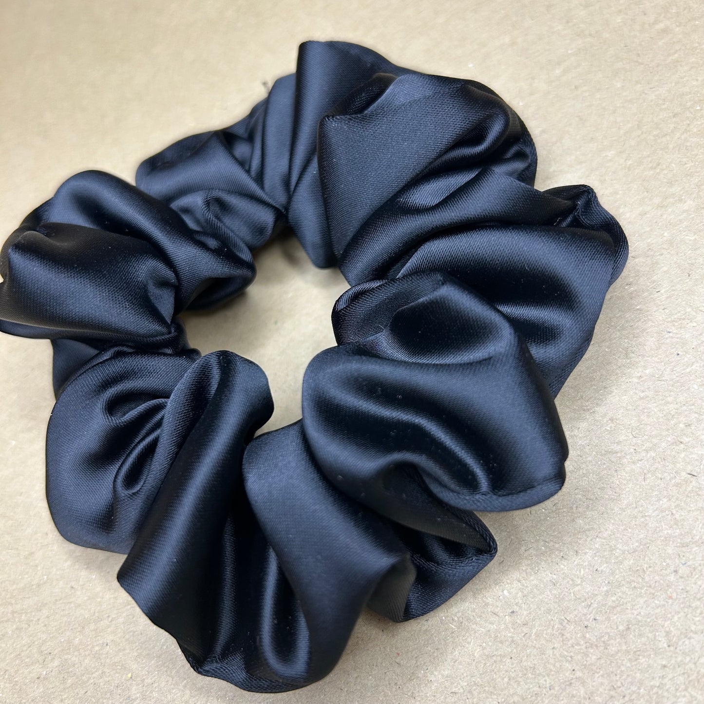 Black Satin Scrunchie