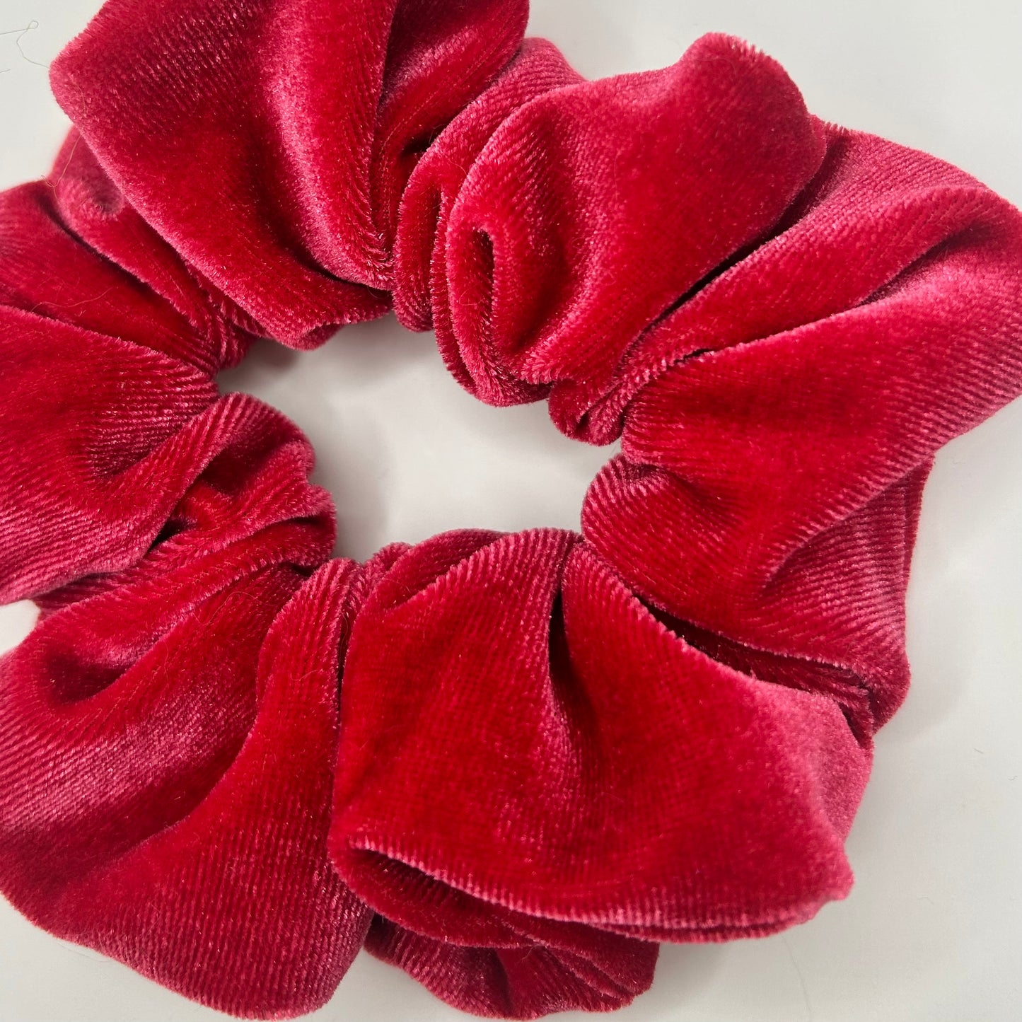 Raspberry Velvet Scrunchie