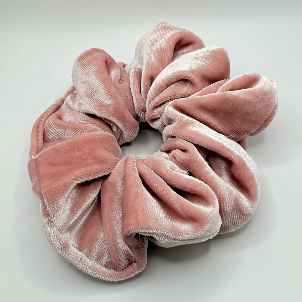 Pale Pink Velvet Scrunchie