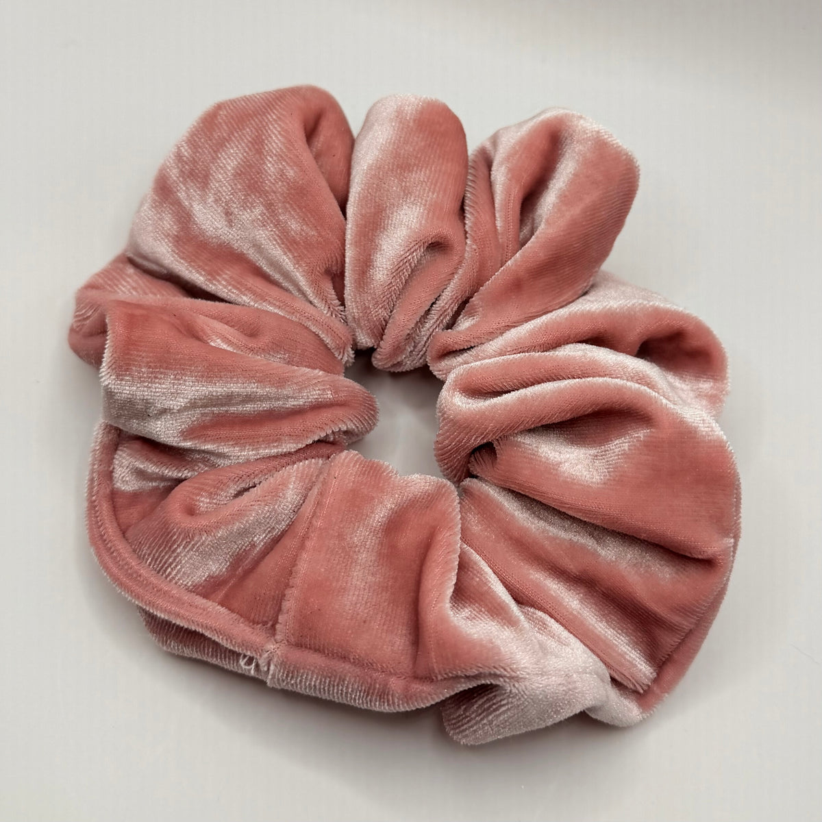 Pale Pink Velvet Scrunchie