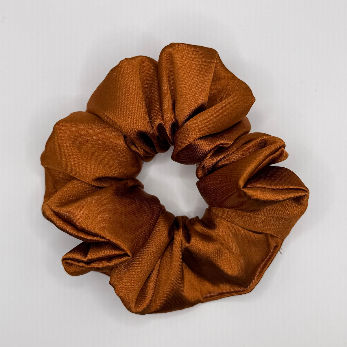 Copper Satin Scrunchie