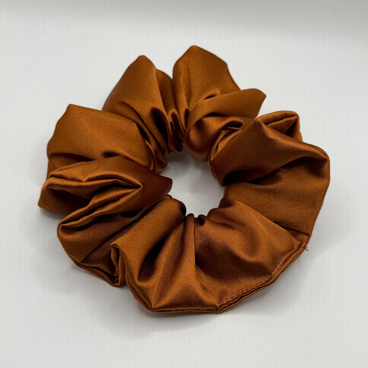 Copper Satin Scrunchie