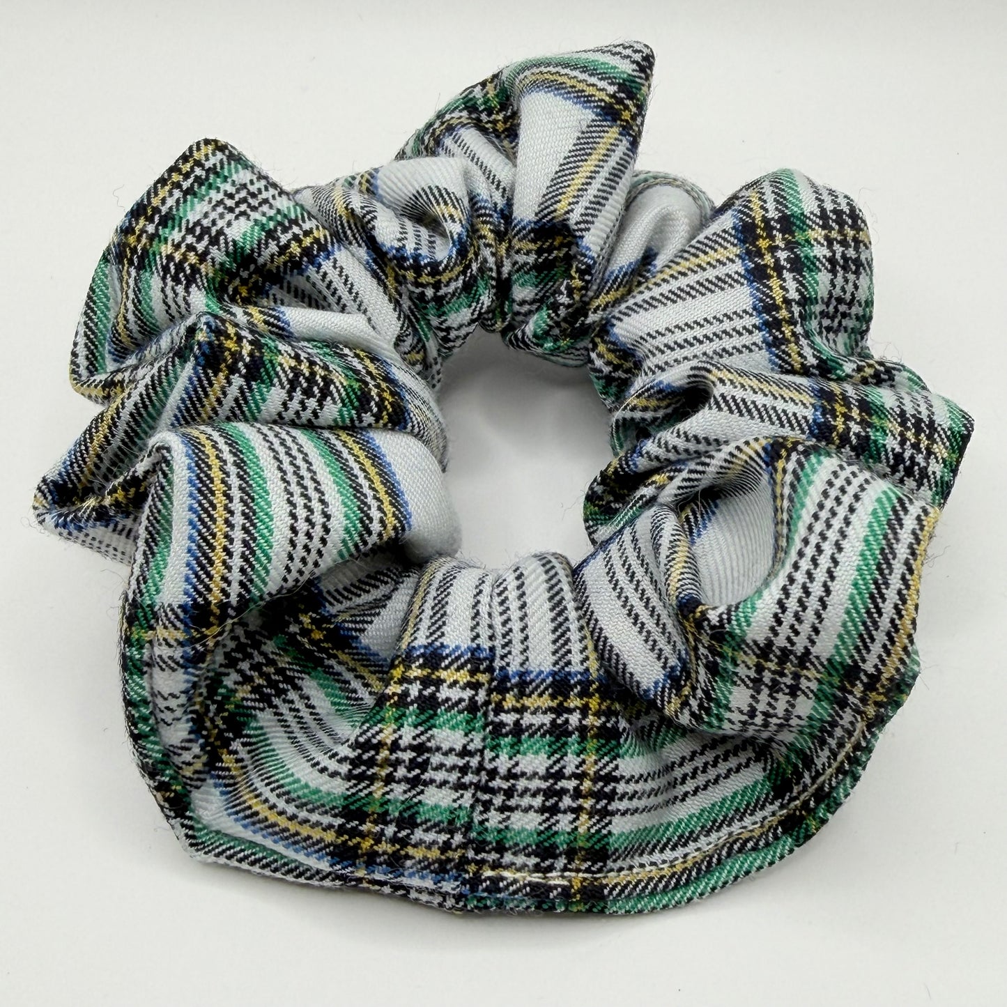 Colourful Tartan Scrunchie