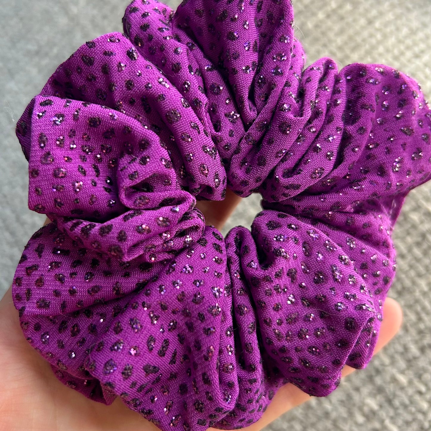 Purple Sparkle Scrunchie