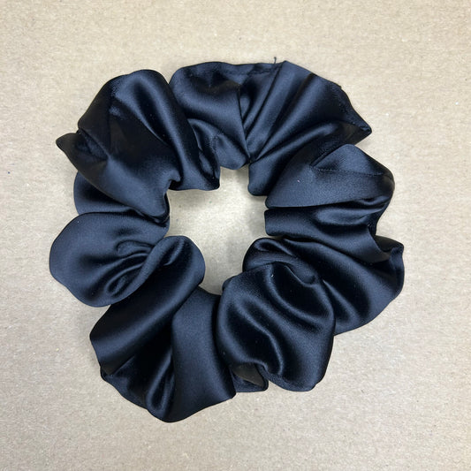 Black Satin Scrunchie