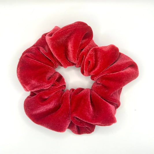 Raspberry Velvet Scrunchie