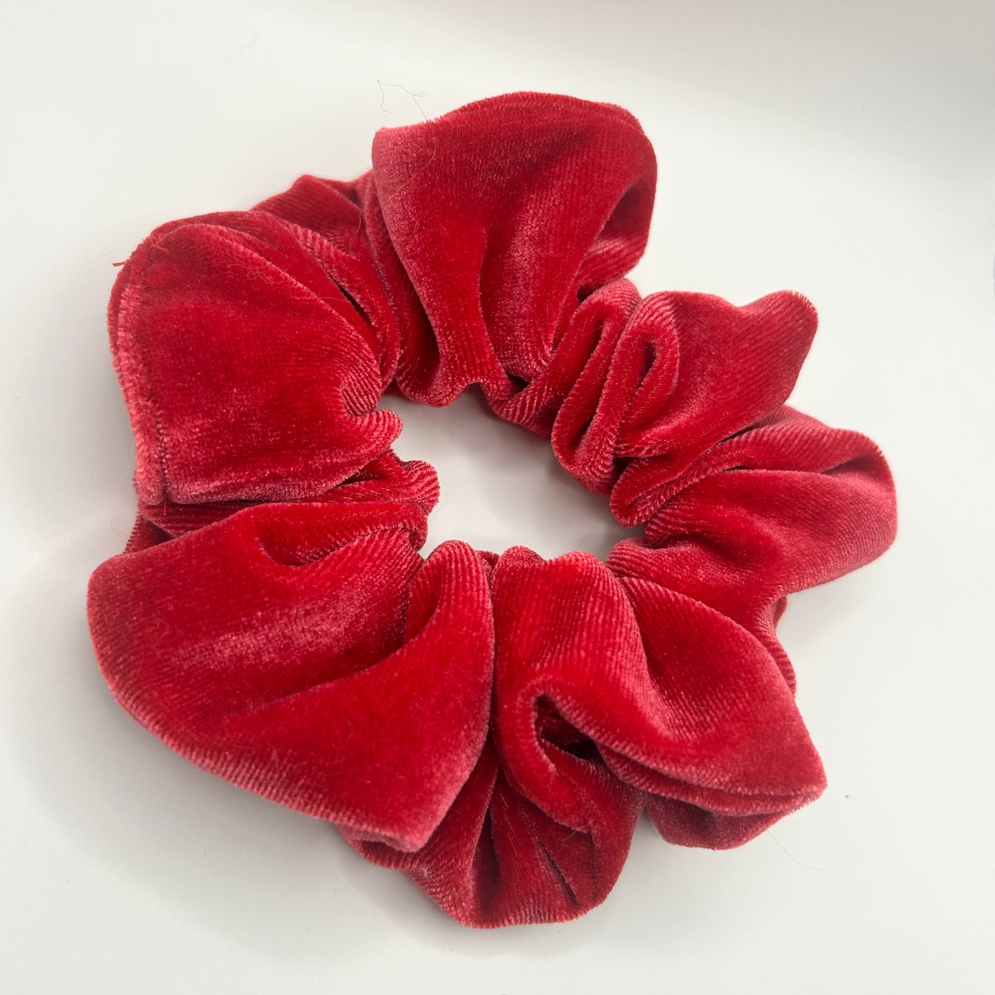 Raspberry Velvet Scrunchie