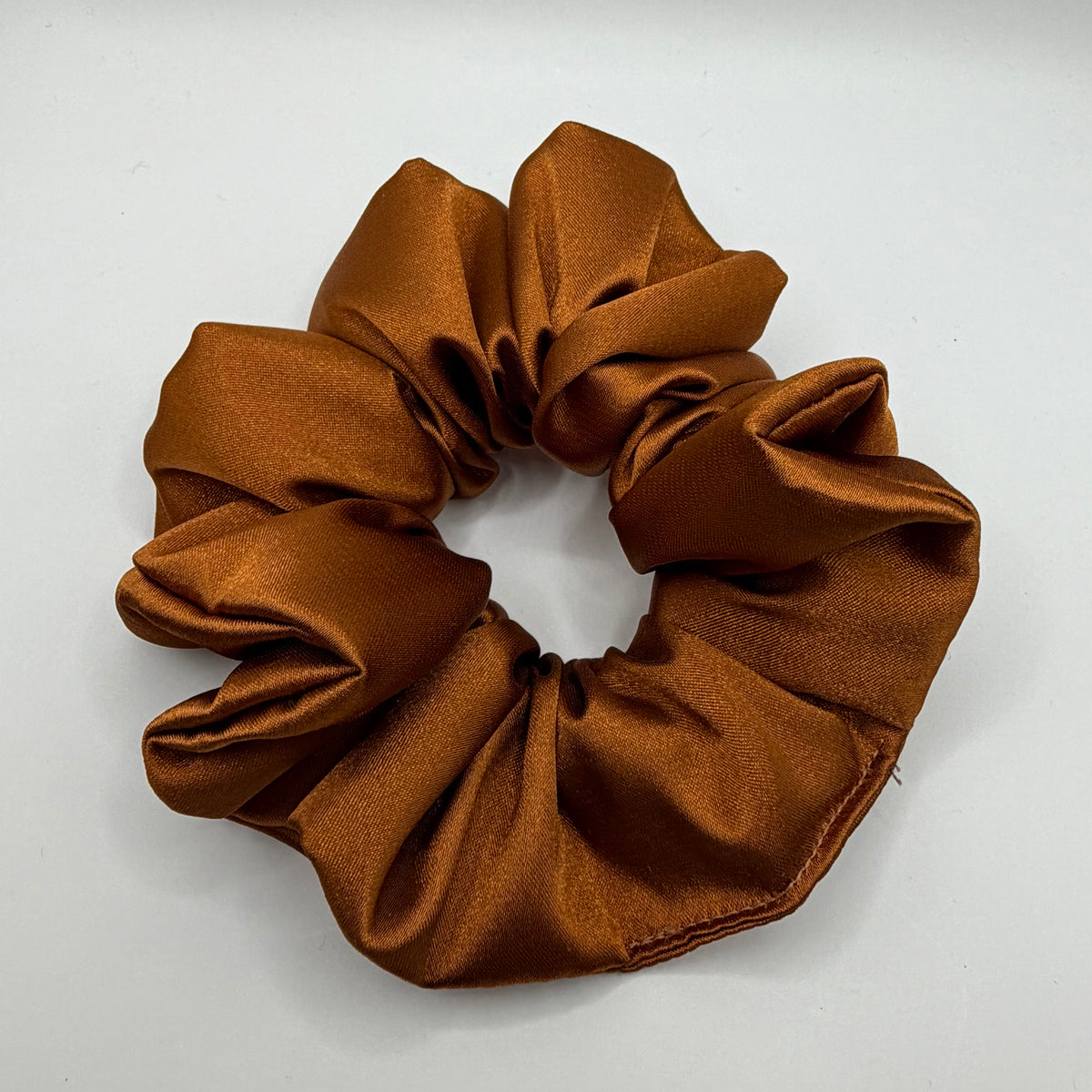 Copper Satin Scrunchie
