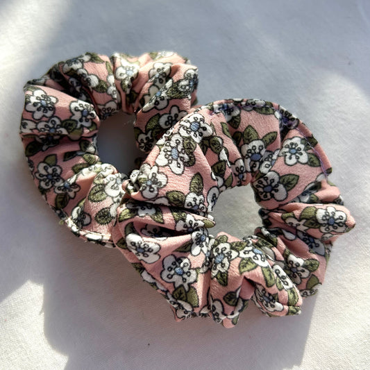 Pink Floral Baby Scrunchie