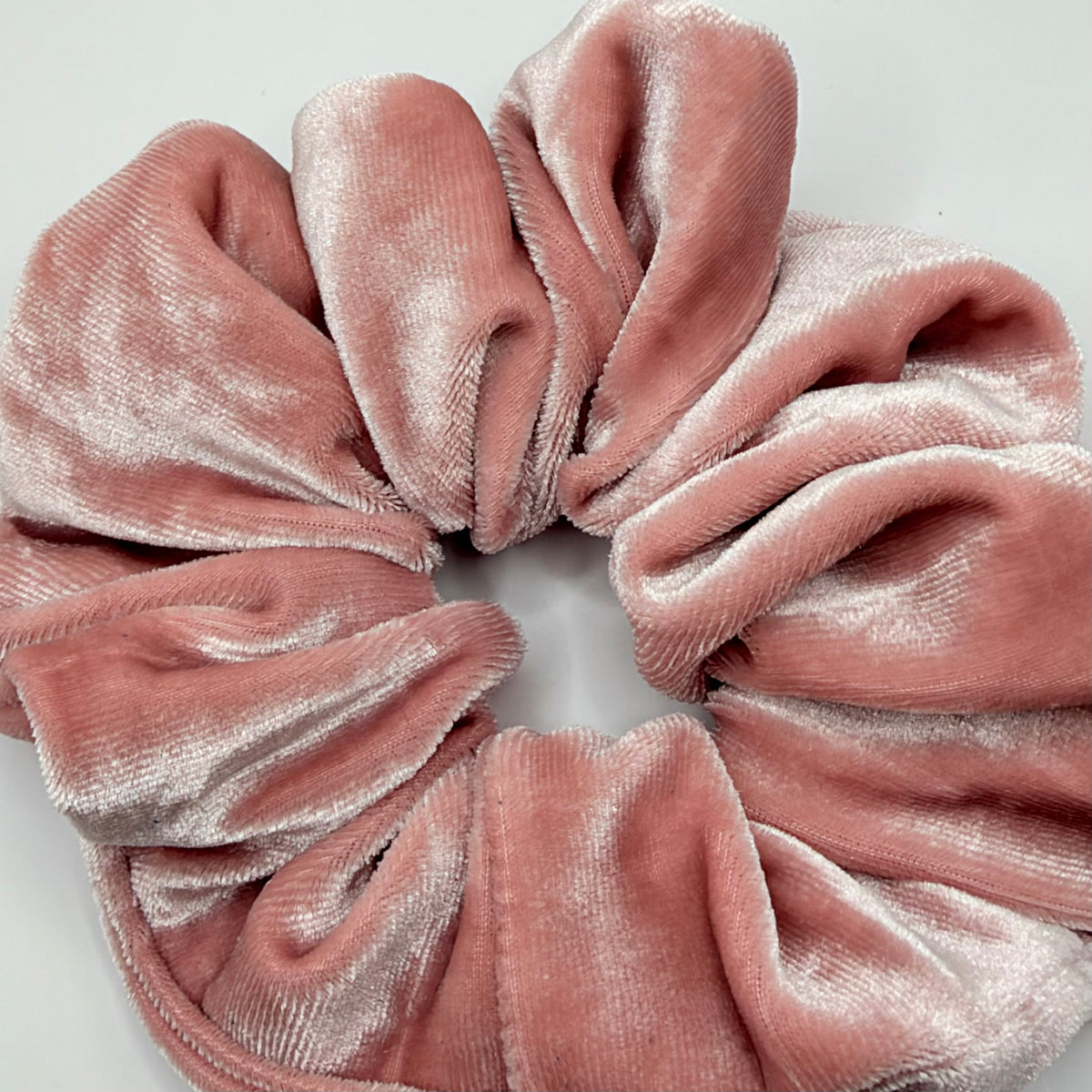 Pale Pink Velvet Scrunchie