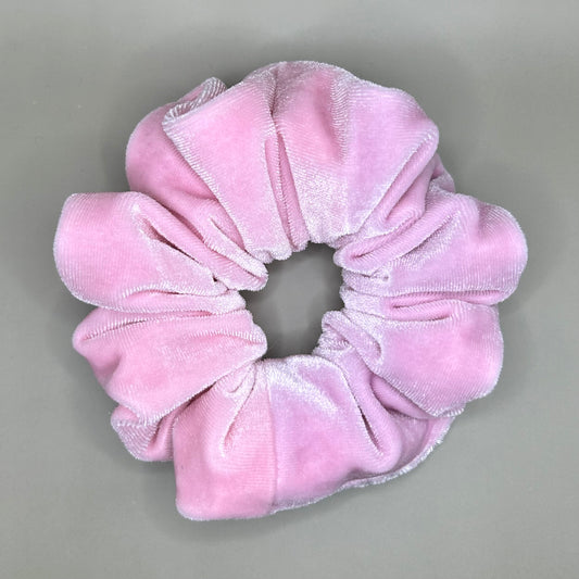Pale Pink Velvet Scrunchie