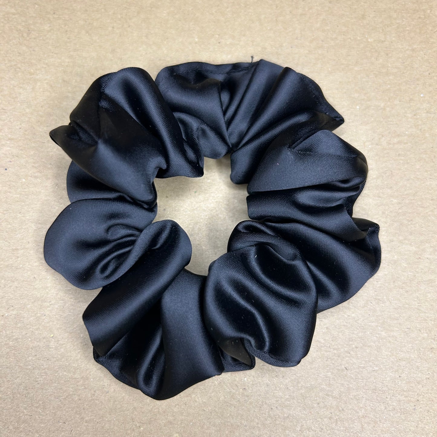 Black Satin Scrunchie