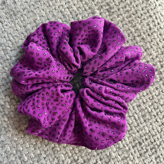 Purple Sparkle Scrunchie