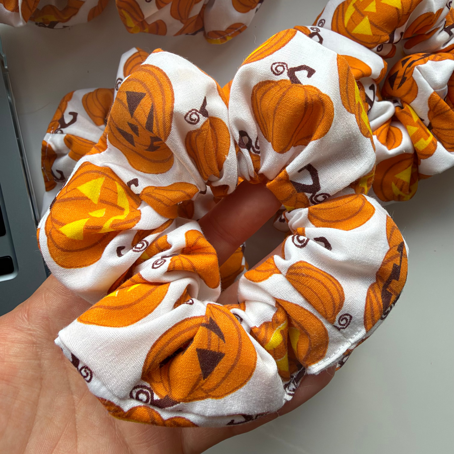 Pumpkin Halloween Scrunchie