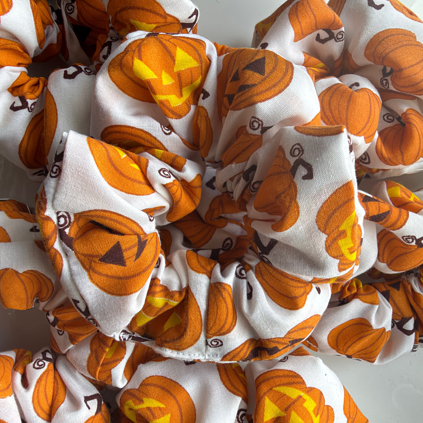 Pumpkin Halloween Scrunchie