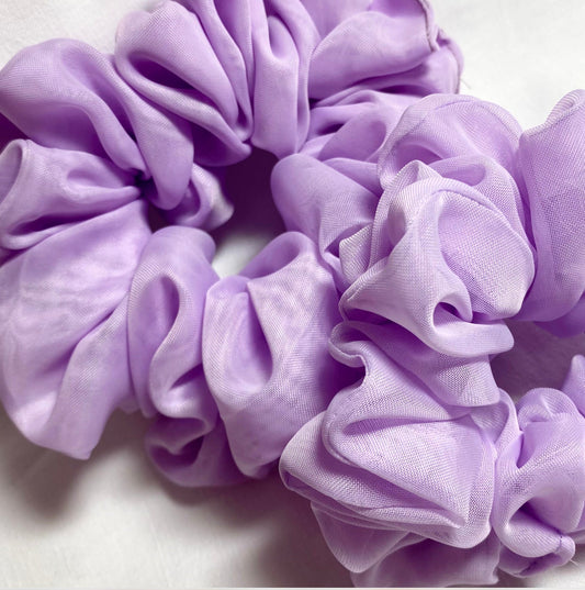 Lilac Organza Scrunchie