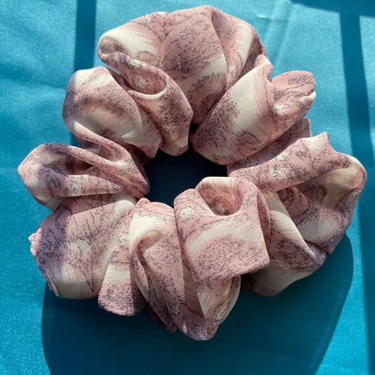 Dusky Pink Speckled Scrunchie