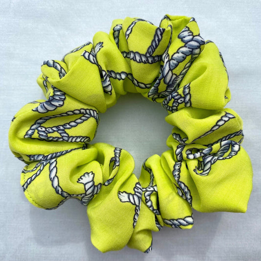 Nautical Lime Scrunchie