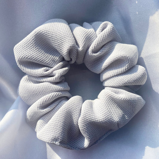 Light Grey Textured Scrunchie