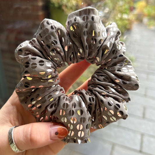 Grey Scrunchie with Sequins